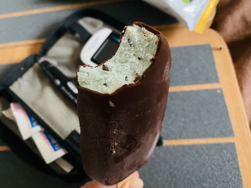 diabetes ice cream bar mint chocolate chip